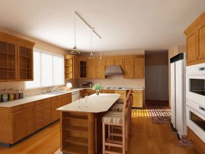 Tủ bếp gỗ sồi Mỹ 17