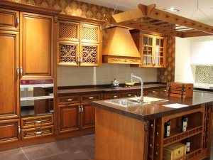 Tủ bếp gỗ sồi Mỹ 13
