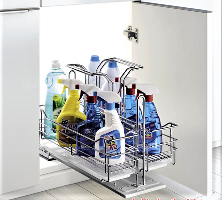 Kệ chất tẩy rửa ray giảm chấn inox 304