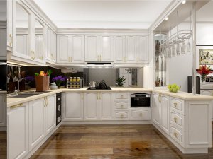 Tủ bếp gỗ sồi Nga 24