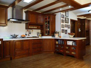 Tủ bếp gỗ Xoan đào hiện đại 26